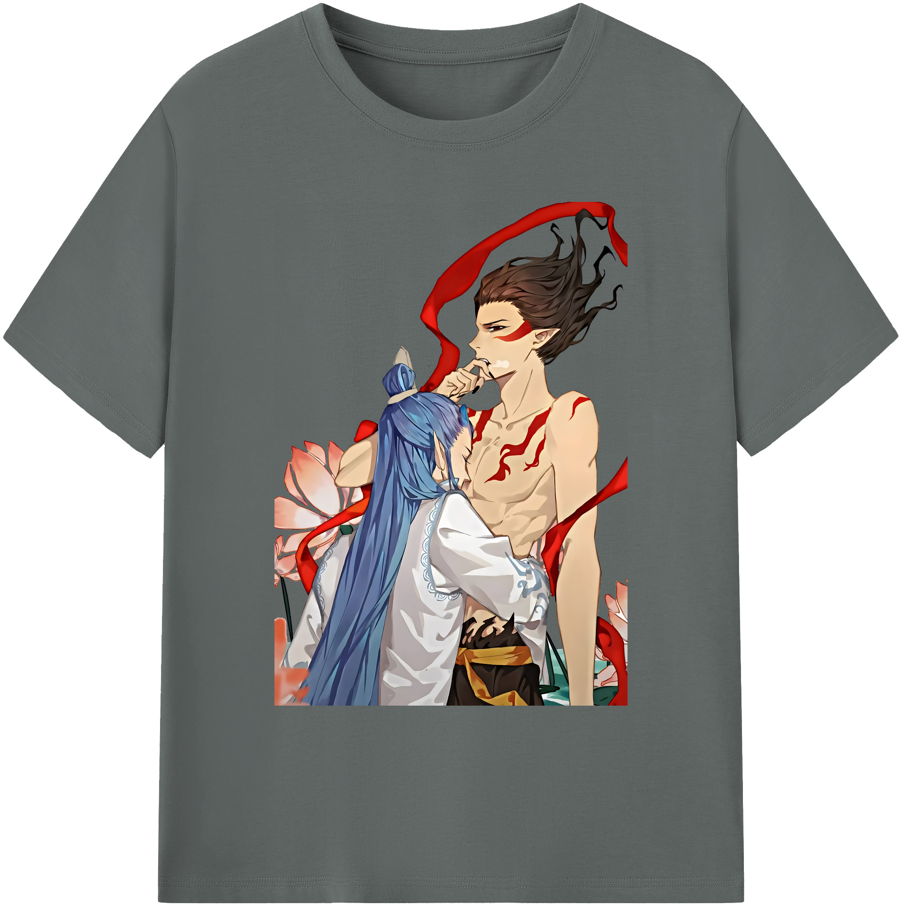 （画像用） Ne Zha 2 ナタ 魔童の大暴れ 綿100％ メンズ半袖Tシャツ｜肌触りやわらか＆通気性